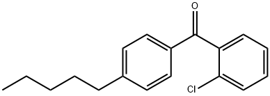 2-CHLORO-4'-N-PENTYLBENZOPHENONE Structure