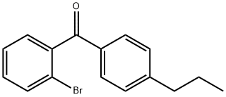 2-ブロモ-4'-N-プロピルベンゾフェノン 化学構造式