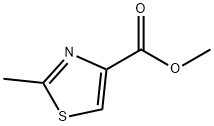 2-メチルチアゾール-4-カルボン酸メチル 化学構造式