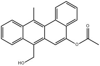 5-(Acetyloxy)-12-methylbenz(a)anthracene-7-methanol Structure