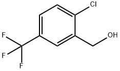 2-クロロ-5-(トリフルオロメチル)ベンジルアルコール 化学構造式