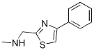 Methyl-(4-phenyl-thiazol-2-ylmethyl)-amine Struktur