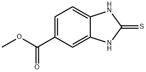 1H-BENZIMIDAZOLE-5-CARBOXYLIC ACID, 2,3-DIHYDRO-2-THIOXO-, METHYL ESTER 化学構造式