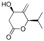 2H-Pyran-2-one,tetrahydro-4-hydroxy-5-methylene-6-(1-methylethyl)-,(4R,6R)-(9CI) Structure