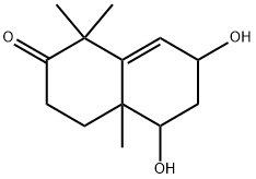 2(1H)-Naphthalenone, 3,4,4a,5,6,7-hexahydro-5,7-dihydroxy-1,1,4a-trimethyl- (9CI) 结构式