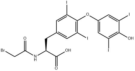 N-bromoacetylthyroxine Structure