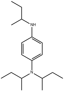 N,N,N'-tris(1-methylpropyl)benzene-1,4-diamine,64381-97-1,结构式