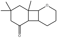 octahydro-7,7,8a-trimethyl-2H-benzo[3,4]cyclobuta[1,2-b]pyran-5(8H)-one  Structure