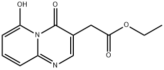 6-Hydroxy-4-oxo-4H-pyrido[1,2-a]pyrimidine-3-acetic acid ethyl ester 结构式