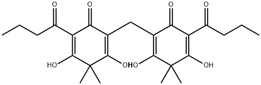 耳蕨白, 644-61-1, 结构式