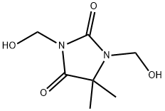 1,3-二羟甲基-5,5-二甲基海因,6440-58-0,结构式