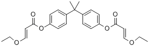 EO変性ビスフェノールAジアクリレート 化学構造式