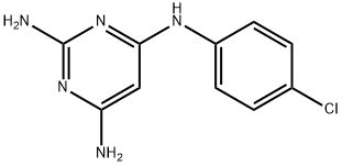 N4-(4-chloro-phenyl)-pyrimidine-2,4,6-triamine Struktur