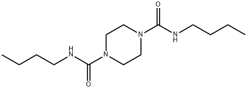 N~1~,N~4~-dibutyltetrahydro-1,4-pyrazinedicarboxamide,6442-90-6,结构式