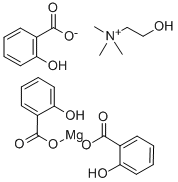 三水杨酸胆碱镁, 64425-90-7, 结构式