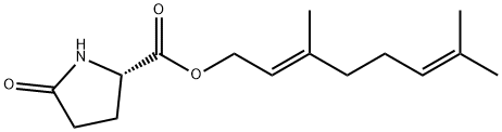 64431-72-7 (E)-3,7-dimethylocta-2,6-dienyl 5-oxo-DL-prolinate