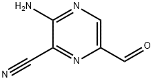 Pyrazinecarbonitrile, 3-amino-6-formyl- (9CI),64440-74-0,结构式