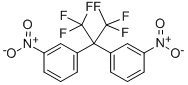 2,2-bis(3-nitrophenyl)hexafluoropropane Struktur