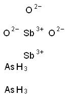 アンチモン酸化ヒ素(AsO4OSb) 化学構造式