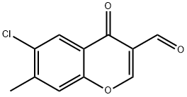6-氯-3-甲酰-7-甲基色酮,64481-12-5,结构式