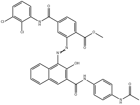 64484-88-4 methyl 2-[[3-[[[4-(acetylamino)phenyl]amino]carbonyl]-2-hydroxy-1-naphthyl]azo]-4-[[(2,3-dichlorophenyl)amino]carbonyl]benzoate