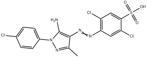 2,5-Dichloro-4-[5-amino-1-(4-chlorophenyl)-3-methyl-1H-pyrazole-4-ylazo]benzenesulfonic acid|