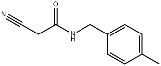 2-氰基-N-[(4-甲基苯基)甲基]乙酰胺,64488-12-6,结构式