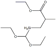 3-[Diethoxy(methyl)silyl]-2-methylpropionic acid ethyl ester,6449-52-1,结构式