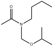 Acetamide,  N-butyl-N-[(1-methylethoxy)methyl]- 化学構造式