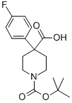 N-BOC-4-(P-FLUOROPHENYL)-4-PIPERIDINECARBOXYLIC ACID Structure