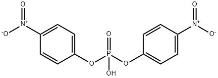 Bis(4-nitrophenyl) phosphate Struktur