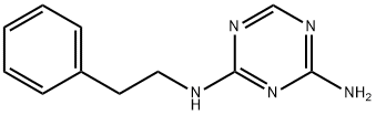 (4-氨基-S-三嗪-2-基)-(2-苯基乙基)胺, 645-30-7, 结构式