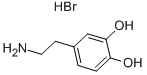 3,4-ジヒドロキシフェニルエチルアミン 化学構造式