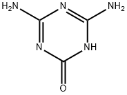 4,6-二氨基-2-羟基-1,3,5-三嗪, 645-92-1, 结构式