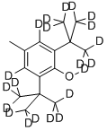 2,6-二(叔丁基-D9)-4-甲基(苯酚-3,5,O-D3),64502-99-4,结构式