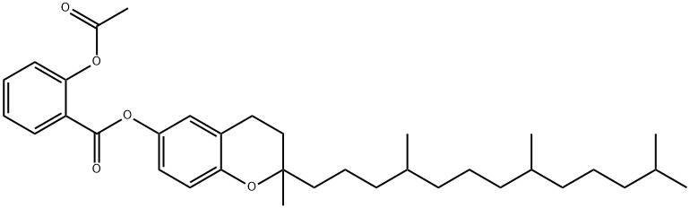 Benzoic acid, 2-(acetyloxy)-, 3,4-dihydro-2-methyl-2-(4,8,12-trimethyl tridecyl)-2H-1-benzopyran-6-yl ester|