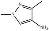 1,3-ジメチル-1H-ピラゾール-4-アミン 化学構造式