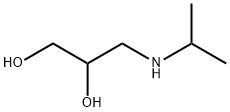 3-[(1-メチルエチル)アミノ]-1,2-プロパンジオール 化学構造式