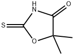 5,5-Dimethyl-2-thioxooxazolidin-4-one Struktur