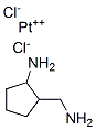 2-(aminomethyl)cyclopentan-1-amine, platinum(+2) cation, dichloride|