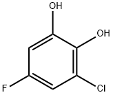 1,2-Benzenediol,  3-chloro-5-fluoro- Structure