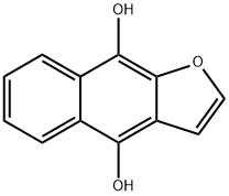 Naphtho[2,3-b]furan-4,9-diol (9CI) Struktur