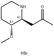 trans-1-(3-Methoxy-2-piperidinyl)-2-propanone HydrobroMide Structure