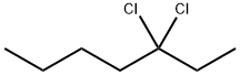 3,3-ジクロロヘプタン 化学構造式