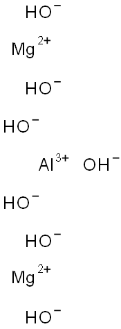 aluminium dimagnesium heptahydroxide 化学構造式