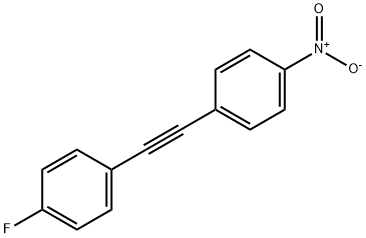 1-FLUORO-4-(2-(4-NITROPHENYL)ETHYLNYL)BENZENE Struktur