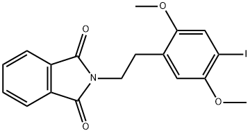 N-[2-(2,5-ジメトキシ-4-ヨードフェニル)エチル]フタルイミド 化学構造式