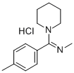 Piperidine, 1-((methylimino)(4-methylphenyl)methyl)-, monohydrochlorid e,64594-09-8,结构式