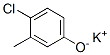 カリウム4-クロロ-3-メチルフェノラート 化学構造式