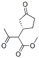 Cyclopentaneacetic acid, -alpha--acetyl-3-oxo-, methyl ester, (1S)- (9CI) Structure